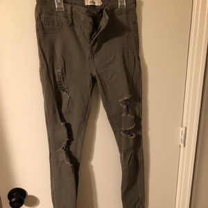 Green stretchy jeans size 5!